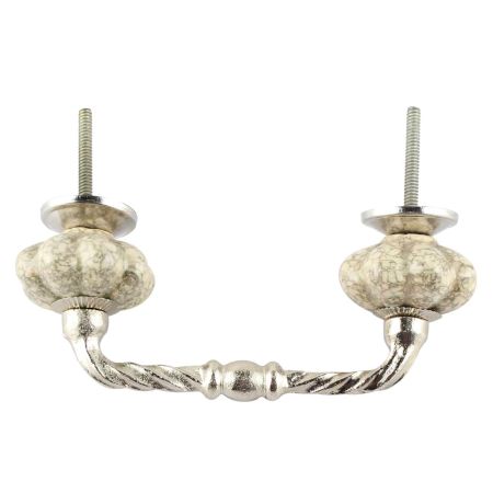 Cream Crackle Ceramic Cut Bridge Handle Online